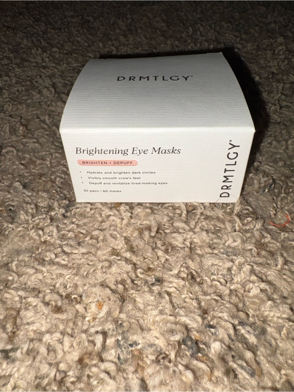 DRMTLGY Brightening Eye Masks - White